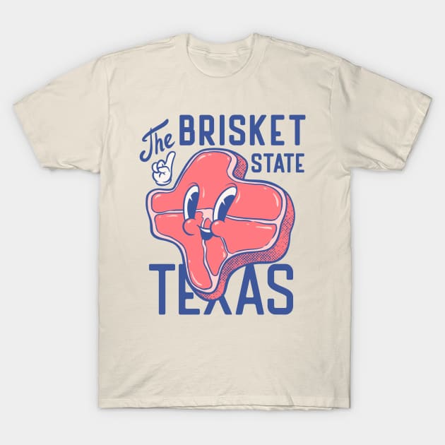 Texas the Brisket State | Texas Pitmaster BBQ Beef Barbecue Dads Backyard Premium Quality BBQ | Backyard Pool Party BBQ | Summer T-Shirt by anycolordesigns